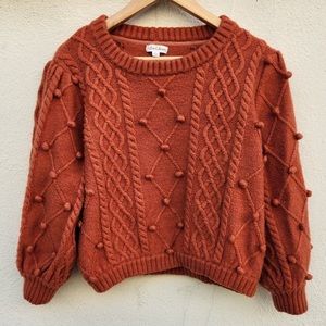 For Love and Lemons: Florentina sweater in Ginger